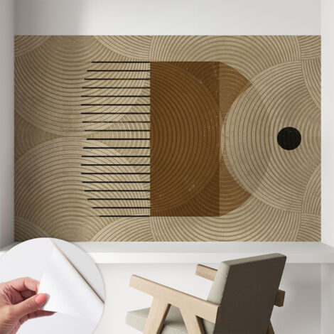 Papier peint adhésif autocollant pour salon chambre à coucher tendance et originale Géométrie de l'harmonie 104x70 cm (1/5)