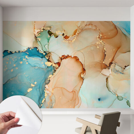 Papier peint autocollant adhésif décoratif avec motifs pour salon et chambre a motif Abstrait coloré 152x104 cm (1/5)