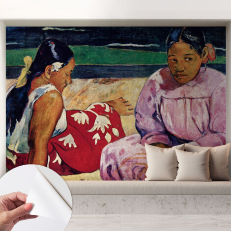 Papier peint autocollant décoratif à motifs pour salon chambre et bureau Tapete adhésif pour décoration Scène de plage 208x146 cm (1/5)