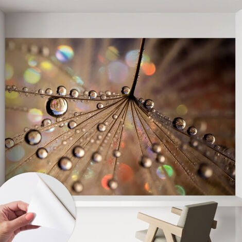 Papier peint adhésif autocollant pour salon chambre à coucher tendance et originale Gouttes nacrées 152x104 cm (1/5)