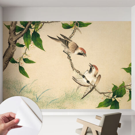 Tapete adhésive moderne pour salon et chambre à coucher Décoration rapide avec colle Duo classique 152x104 cm (1/5)