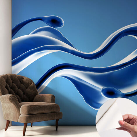 Papier peint autocollant avec imprimé pour cuisine facile à appliquer pour mur a motif Légèreté abstraite 250x250 cm (1/5)