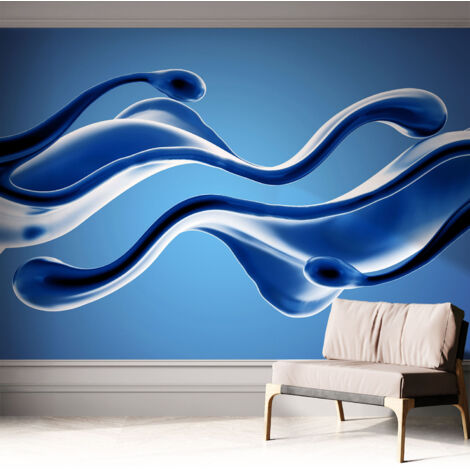 Papier peint autocollant avec imprimé pour cuisine facile à appliquer pour mur a motif Légèreté abstraite 312x219 cm (1/5)