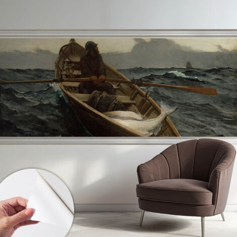 Papier peint autocollant adhésif avec motifs pour salon et chambre accessoire stylé pour votre intérieur Pêcheur en mer 250x104 cm (1/5)