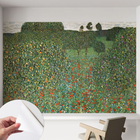 Papier peint autocollant adhésif avec imprimé motifs uniques apparence moderne Prairie fleurie 152x104 cm