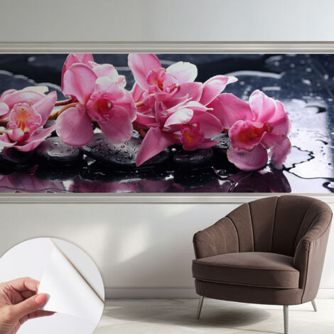 Papier peint adhésif avec colle pour décoration moderne de salon chambre à coucher cuisine et bureau Facile Élégance florale 250x104 cm