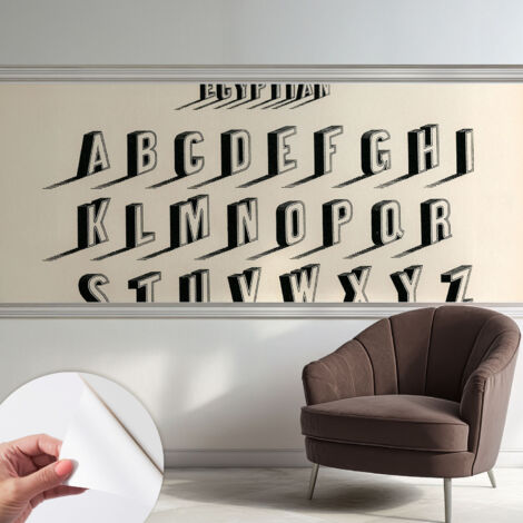 Papier peint autocollant décoratif à motifs pour salon chambre et bureau Tapete adhésif pour décoration Ambiance vintage 250x104 cm (1/5)