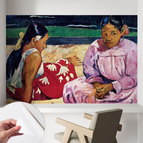 Papier peint adhésif autocollant pour salon chambre à coucher tendance et originale Scène de plage 104x70 cm