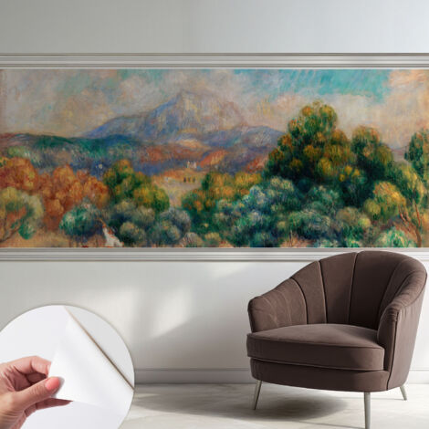 Papier peint autocollant décoratif à motifs pour salon chambre et bureau Tapete adhésif pour décoration Paysage montagneux 250x104 cm (1/5)