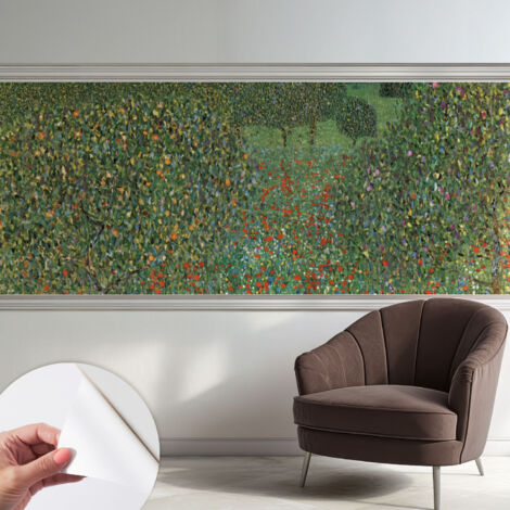 Papier peint autocollant adhésif avec imprimé motifs uniques apparence moderne Prairie fleurie 250x104 cm (1/5)