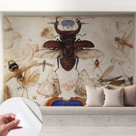 Papier peint autocollant Mural avec colle pour salon et chambre Décoration murale rapide Harmonie naturelle 208x146 cm (1/5)