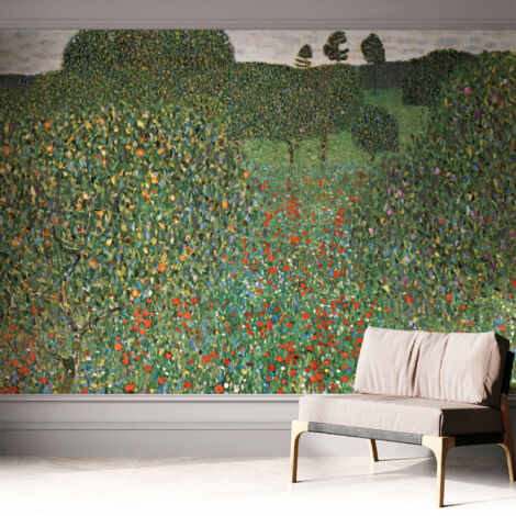 Papier peint autocollant adhésif avec imprimé motifs uniques apparence moderne Prairie fleurie 312x219 cm (1/5)