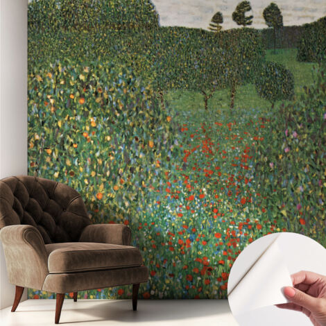 Papier peint autocollant adhésif avec imprimé motifs uniques apparence moderne Prairie fleurie 250x250 cm (1/5)