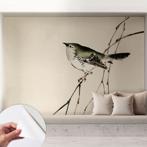 Papier peint autocollant décoratif à motifs pour salon chambre et bureau Tapete adhésif pour décoration L'oiseau harmonieux 208x146 cm (1/5)