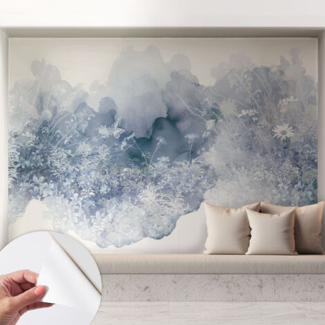 Papier peint autocollant adhésif avec motifs pour salon et chambre accessoire stylé pour votre intérieur Prairie fleurie 208x146 cm (1/5)