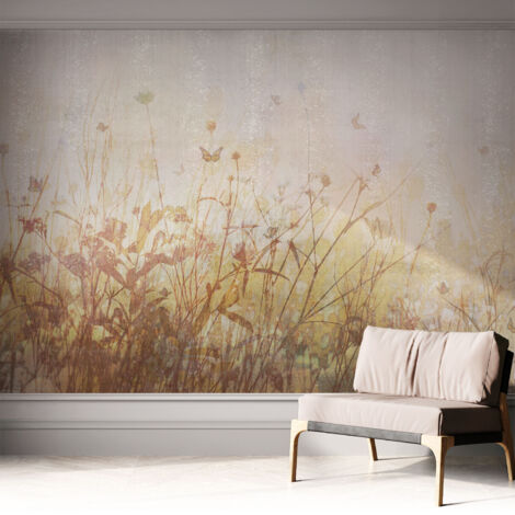 Papier peint autocollant décoratif à motifs pour salon chambre et bureau Tapete adhésif pour décoration Harmonie des prairies 312x219 cm (1/5)