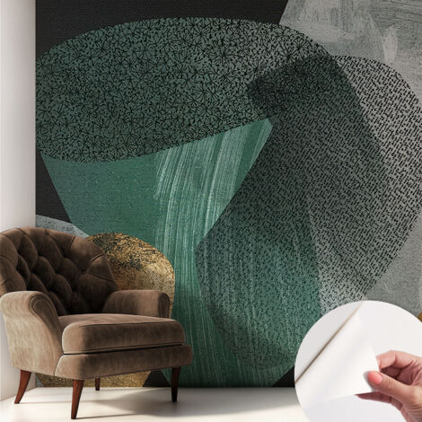 Papier peint autocollant décoratif à motifs pour salon chambre et bureau Tapete adhésif pour décoration Géométrie abstraite 250x250 cm (1/5)