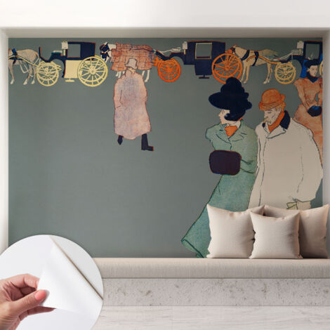 Papier peint autocollant adhésif avec imprimé installation simple qualité excellente sans désordre Tenues d'époque 208x146 cm