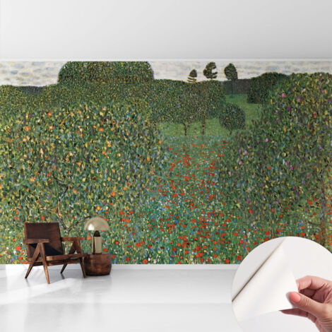 Papier peint autocollant adhésif avec imprimé motifs uniques apparence moderne Prairie fleurie 416x254 cm (1/5)