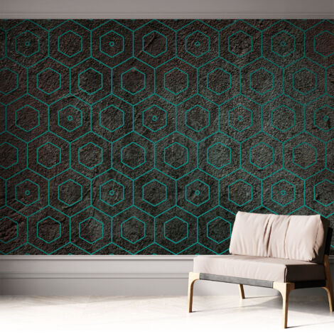 Papier peint autocollant adhésif installation rapide du papier peint durable et résistante Motif géométrique 312x219 cm (1/5)