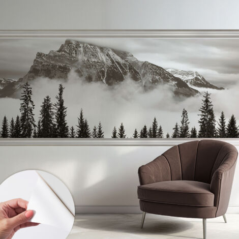 Papier peint autocollant Mural avec colle pour salon et chambre Décoration murale rapide Paysage montagneux 250x104 cm (1/5)