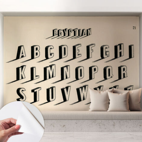 Papier peint autocollant décoratif à motifs pour salon chambre et bureau Tapete adhésif pour décoration Ambiance vintage 208x146 cm (1/5)