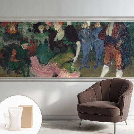 Papier peint intissé décoratif pour salon chambre et cuisine Facile à poser avec colle Danse de bal 250x104 cm (1/5)