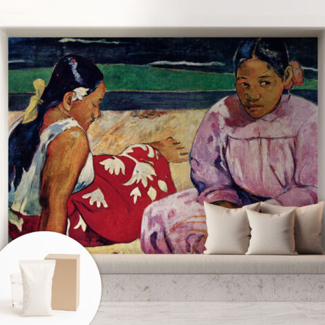 Papier peint intissé avec imprimé pour décoration intérieure pour rénovation a motif - Colle incluse gratuite Scène de plage 208x146 cm (1/5)
