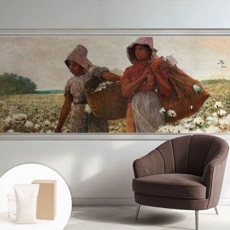 Papier peint intissé avec imprimé pour décoration intérieure pour rénovation a motif - Colle incluse gratuite Travail aux champs 250x104 cm (1/5)