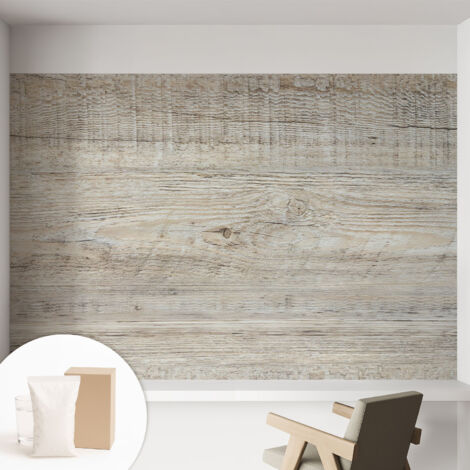 Papier peint intissé avec imprimé pour intérieur moderne application facile a motif - Colle incluse gratuite Cernes de bois 152x104 cm (1/5)