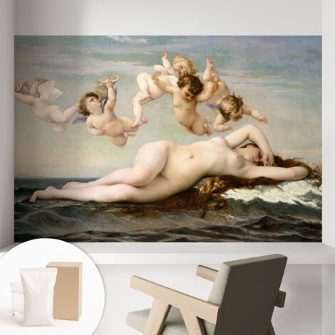 Papier peint intissé avec imprimé pour décoration intérieure pour rénovation a motif - Colle incluse gratuite Scène mythique 104x70 cm (1/5)