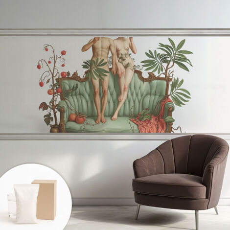 Papier peint intissé pour salon chambre à coucher peint imprimé pour mur - Colle incluse gratuite Élégance mystérieuse 250x104 cm (1/5)