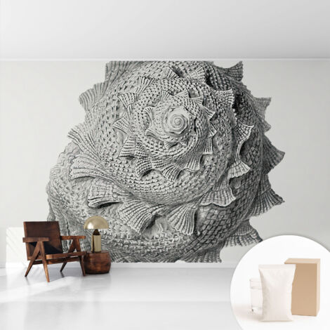 Papier peint intissé avec imprimé pour décoration intérieure pour rénovation a motif - Colle incluse gratuite L'art de la nature 416x254 cm (1/5)