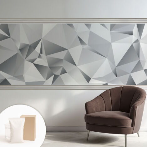 Papier peint intissé décoratif pour salon chambre et cuisine Facile à poser avec colle Géométrie abstraite 250x104 cm (1/5)