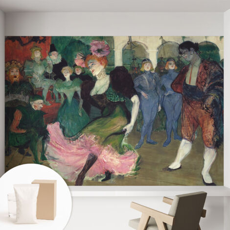 Papier peint intissé décoratif pour salon chambre et cuisine Facile à poser avec colle Danse de bal 152x104 cm (1/5)