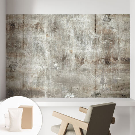 Papier peint intissé mural avec imprimé motifs uniques apparence moderne - Colle incluse gratuite Surface industrielle 104x70 cm