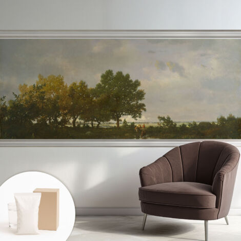 Papier peint intissé décoratif pour salon chambre et cuisine Facile à poser avec colle Paysage forestier 250x104 cm (1/5)