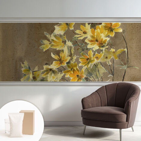 Papier peint intissé avec imprimé pour décoration intérieure pour rénovation a motif - Colle incluse gratuite Éléphant 250x104 cm (1/5)