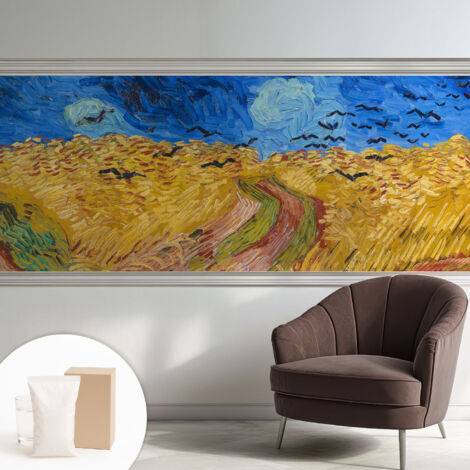 Papier peint intissé décoratif pour salon chambre et cuisine Facile à poser avec colle Paysage champêtre 250x104 cm (1/5)