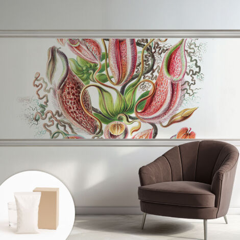 Papier peint intissé classique moderne pour salon et chambre à coucher Décoration rapide avec colle Détails végétaux 250x104 cm (1/5)