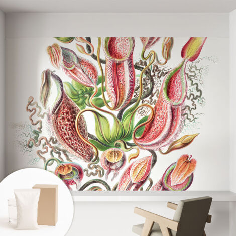 Papier peint intissé classique moderne pour salon et chambre à coucher Décoration rapide avec colle Détails végétaux 152x104 cm (1/5)