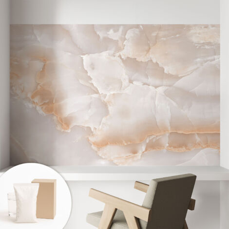 Papier peint intissé mural classique avec imprimé motifs décoratifs design élégant non‑tissé Motif en pierre 104x70 cm (1/5)