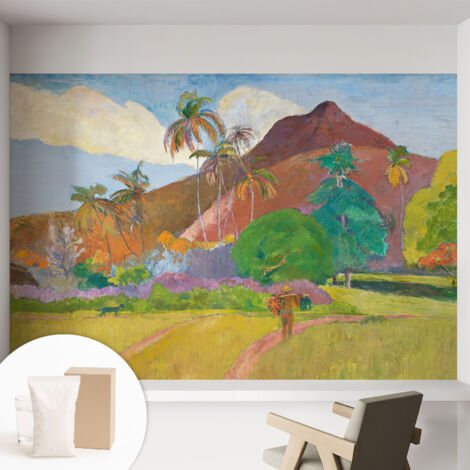 Papier peint intissé classique moderne pour salon et chambre à coucher Décoration rapide avec colle Nature exotique 152x104 cm (1/5)