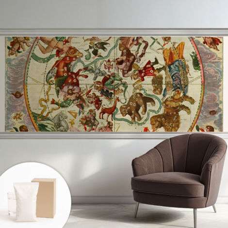 Papier peint intissé décoratif pour salon chambre et cuisine Facile à poser avec colle Compositions stellaires 250x104 cm (1/5)