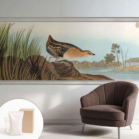 Papier peint intissé pour salon chambre à coucher peint imprimé Installation facile - Colle incluse gratuite Scène naturelle 250x104 cm (1/5)