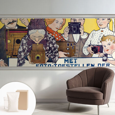 Papier peint intissé décoratif pour salon chambre et cuisine Facile à poser avec colle Passion pour la photographie 250x104 cm (1/5)