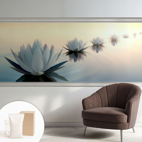 Papier peint intissé décoratif pour salon chambre et cuisine Facile à poser avec colle Vue paisible 250x104 cm (1/5)