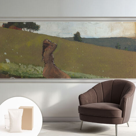 Papier peint intissé décoratif pour chambre et salon Design moderne à poser facilement - Colle incluse gratuite Scène paisible 250x104 cm (1/5)