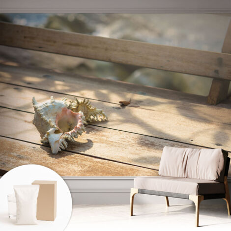 Papier peint intissé avec imprimé pour décoration intérieure pour rénovation a motif - Colle incluse gratuite Scène apaisante 312x219 cm (1/5)