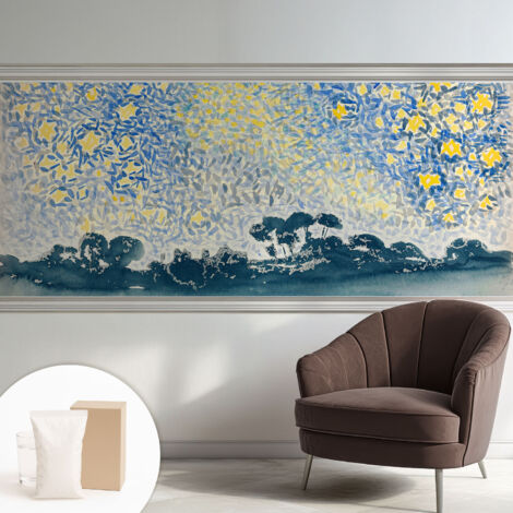 Papier peint intissé décoratif pour salon chambre et cuisine Facile à poser avec colle Abstraction stellaire 250x104 cm (1/5)